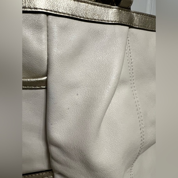 Coach cream/white metallic gold Gallery Lurex - Picture 10 of 12
